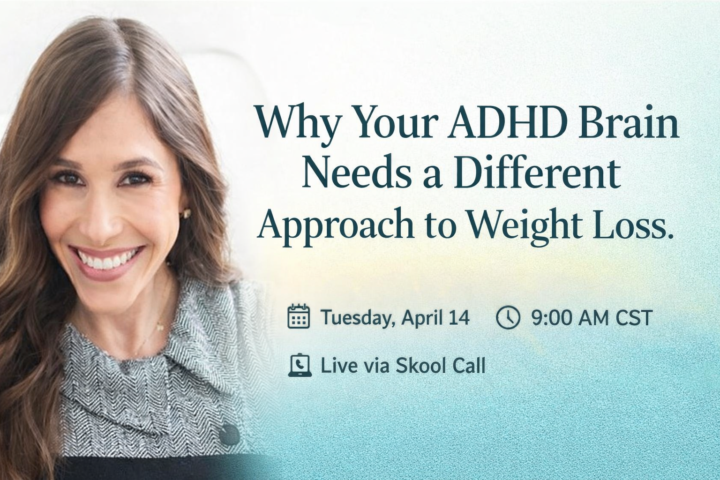 REMINDER: Tomorrow - Weight Loss: A different approach