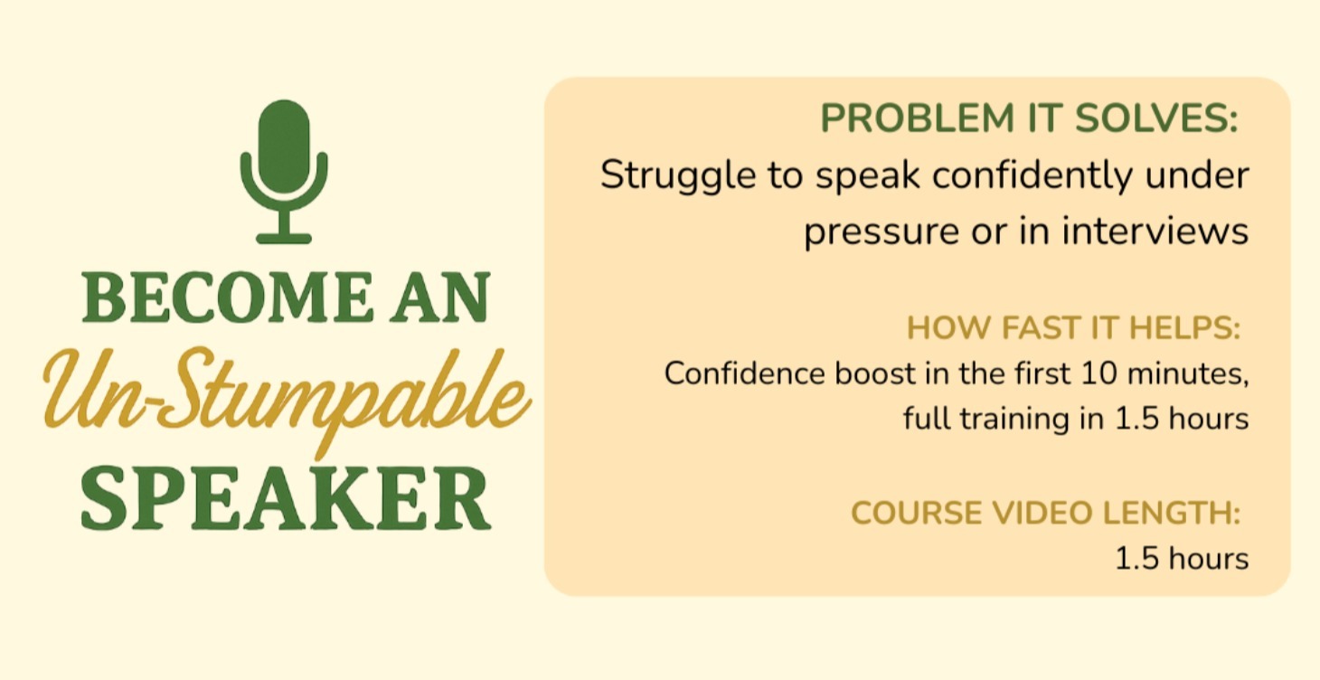 Become an Un-Stumpable Speaker