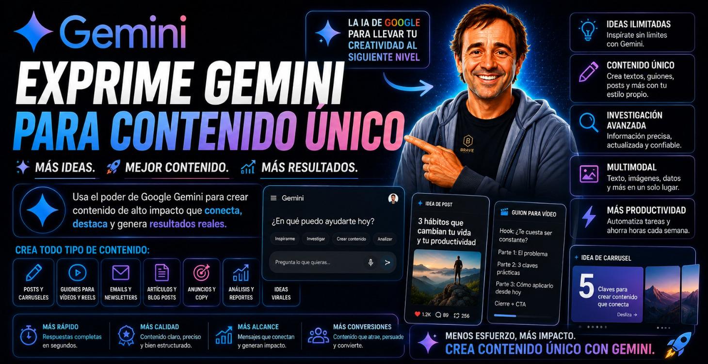 🚀 Exprime Gemini para contenido único