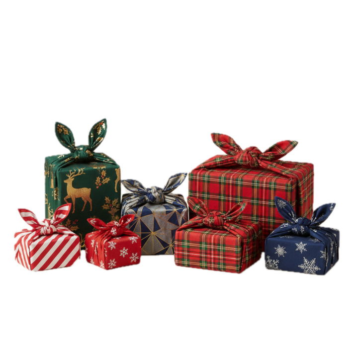 🎁 A beautiful thrifty Christmas idea you might love: FUROSHIKI ✨