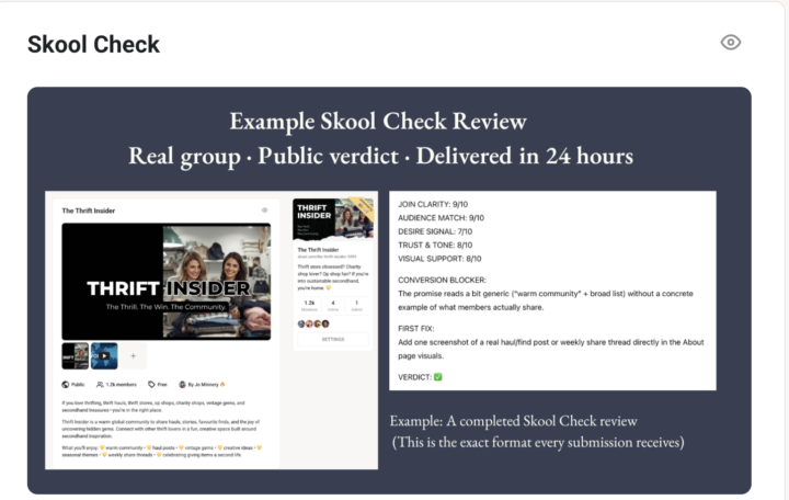 Quick ask for Skool owners here 👋