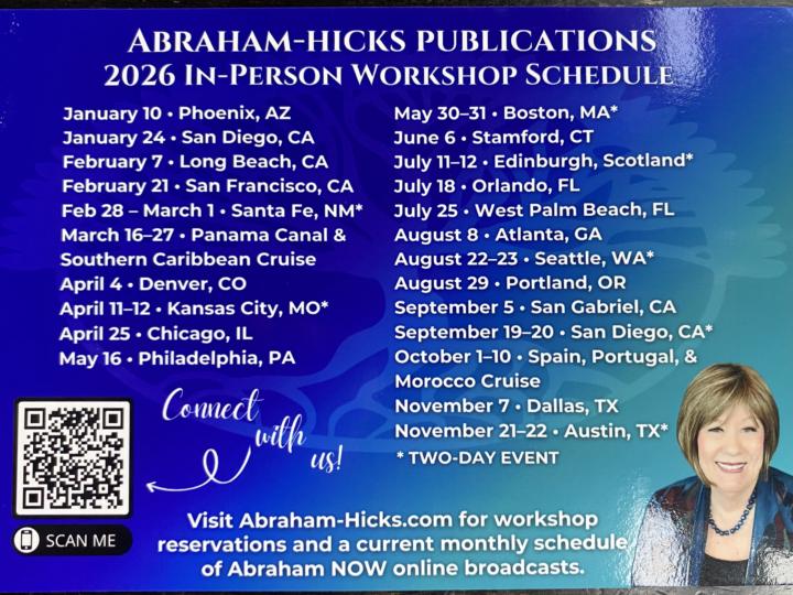Abraham Hicks Live Today