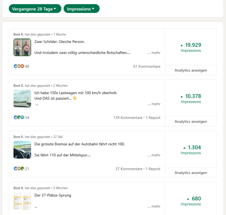 Was sich seit dem Kurs hier getan hat