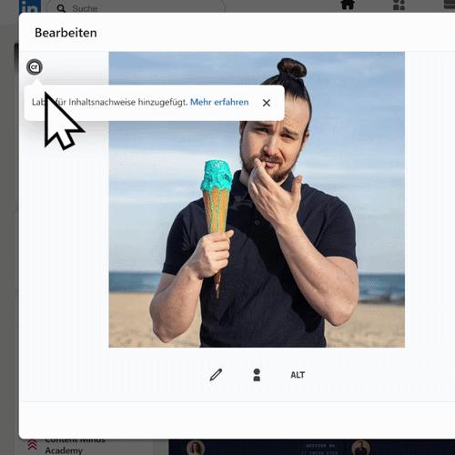 LinkedIn KI-Kennzeichnung entfernen