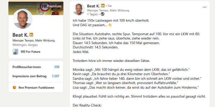 Die Learning bis Tag 4 zeigen Wikung 😁