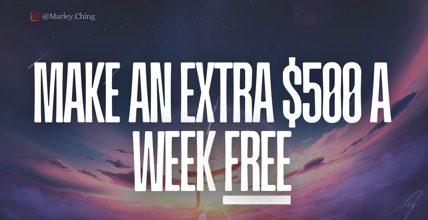 Make an extra $500 A Week Free