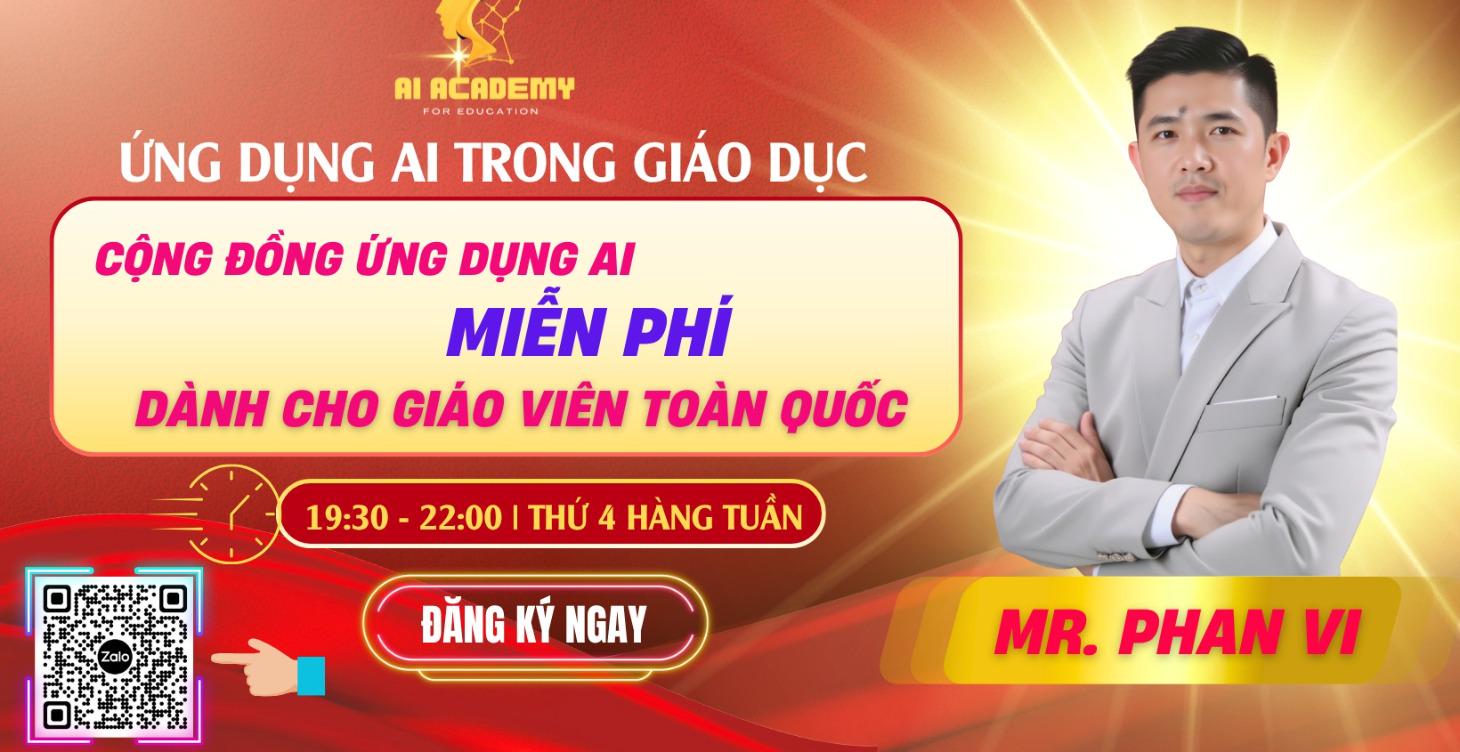 CỘNG ĐỒNG AI MIỄN PHÍ CHO GIÁO VIÊN