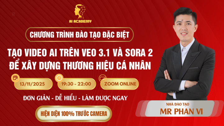 🚀 TẠO VIDEO AI SIÊU NHANH – XÂY THƯƠNG HIỆU CHUYÊN NGHIỆP VỚI VEO 3.1 & SORA 2