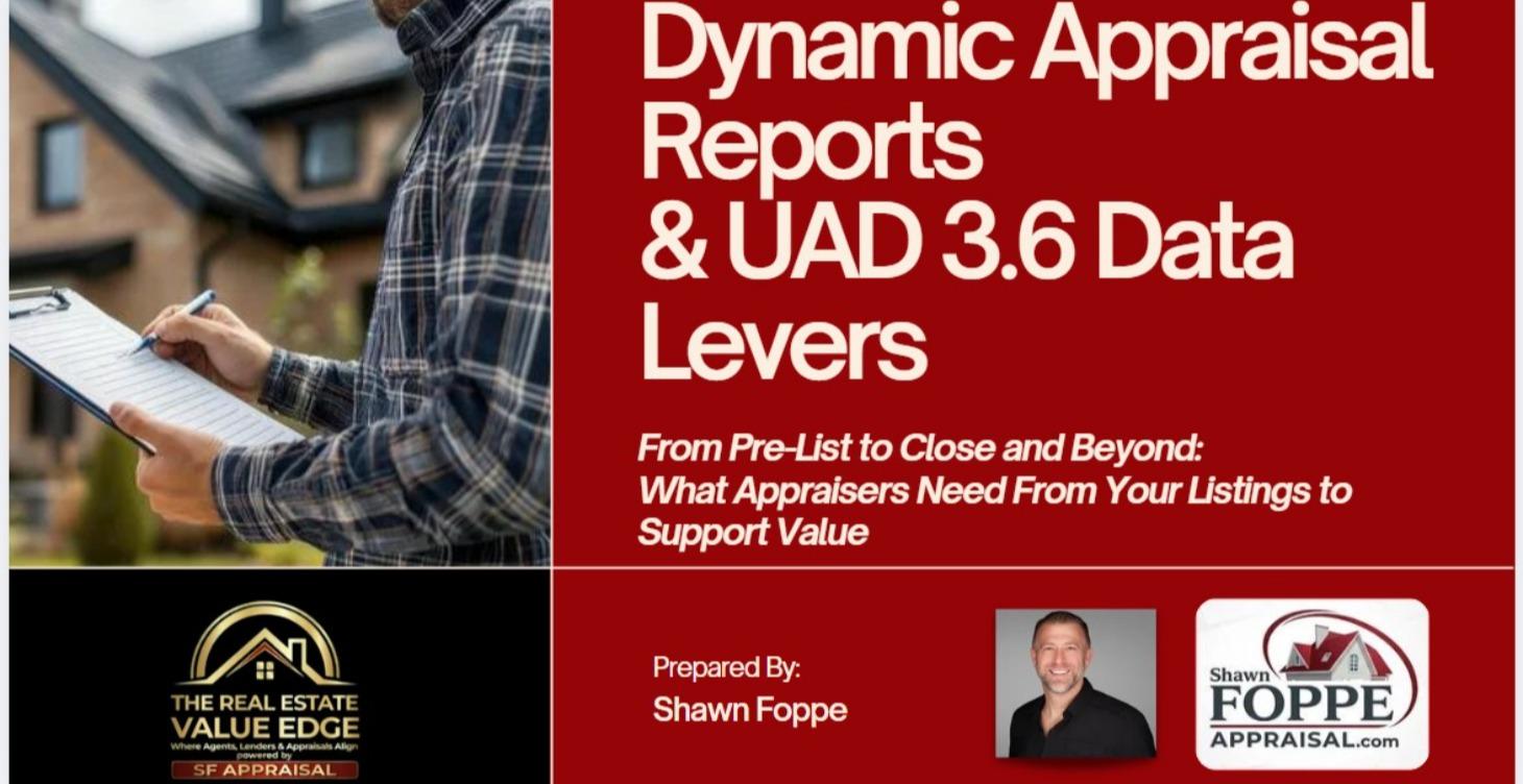 Ad The New Dynamic Appraisal Report & UAD 3.6