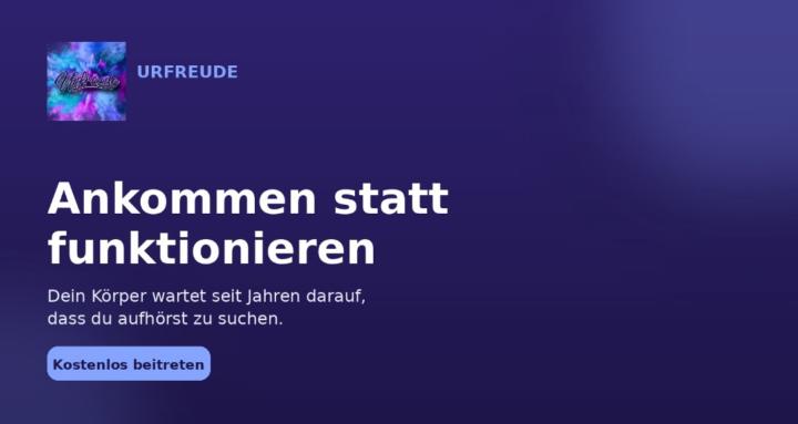 Ankommen statt funktionieren