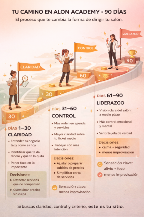Tu camino en ALON ACADEMY (90 días para dirigir tu salón)