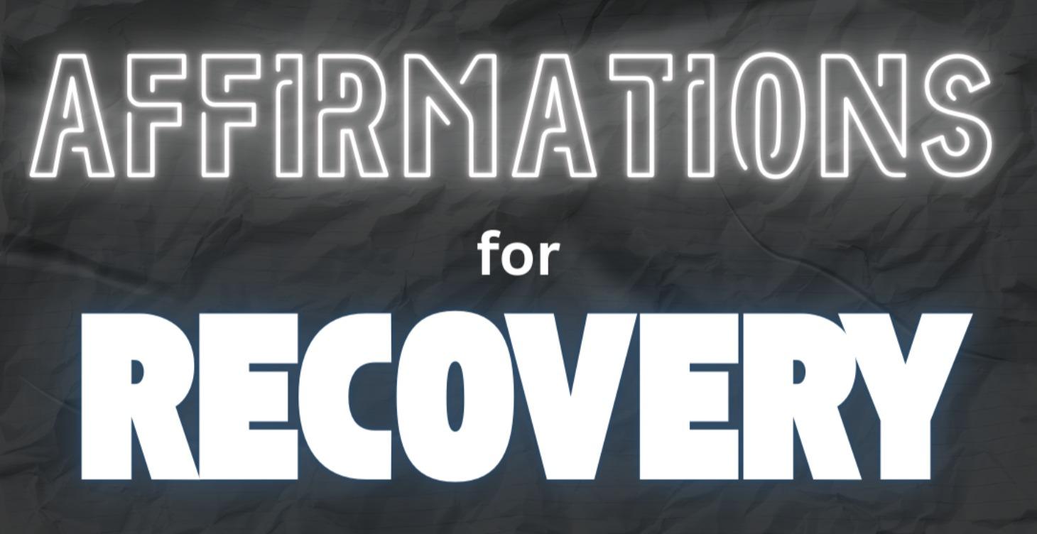 The Affirmations For Recovery 30day Journal