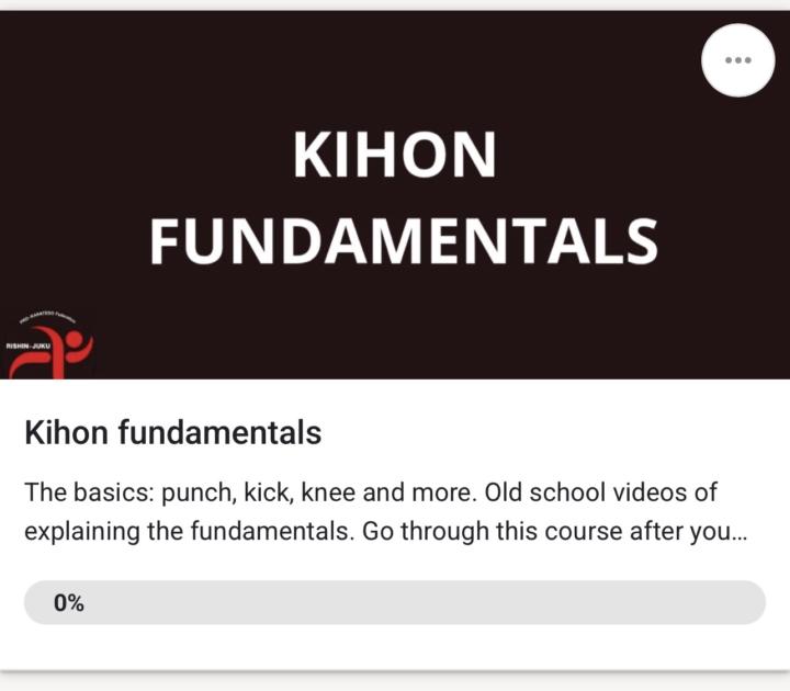 Kihon fundamentals course!