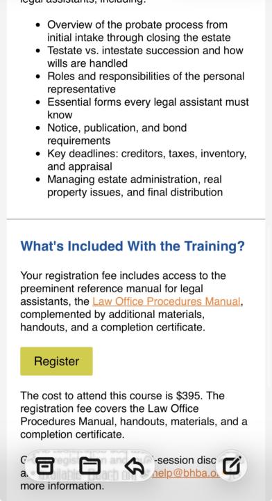 Local Bar Association resources 