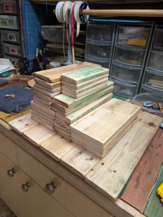 Today I have mainly been making wood into... Smooth wood