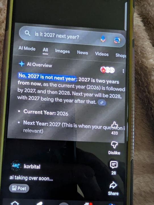 A prime example of why we should not trust AI as fact