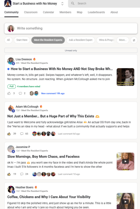 Will there be live events? How do I get the most out of the community?