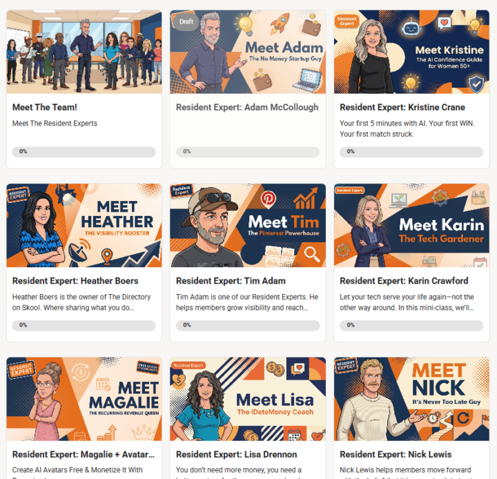 Better late than never.. You can now Meet the Resident Experts!