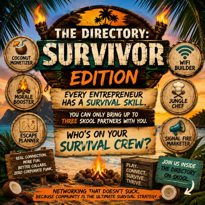 🏝️ WHO’S ON YOUR SURVIVAL CREW? 👀