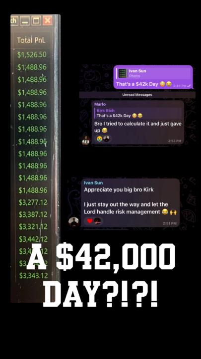 A $42,000 Profit Day?! 