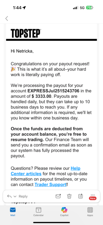 My first payout request was Friday!