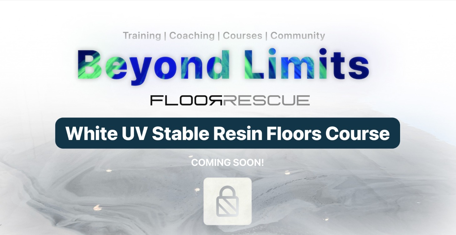 White UV Stable Resin Floors Course