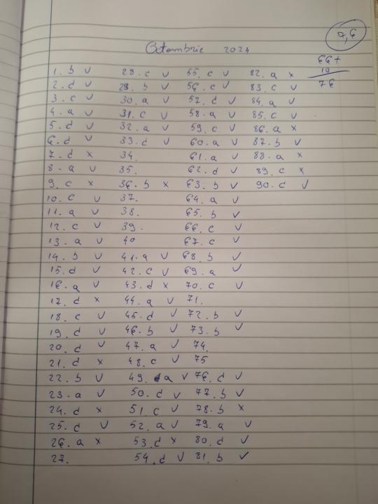 provocarea 2 saptamani