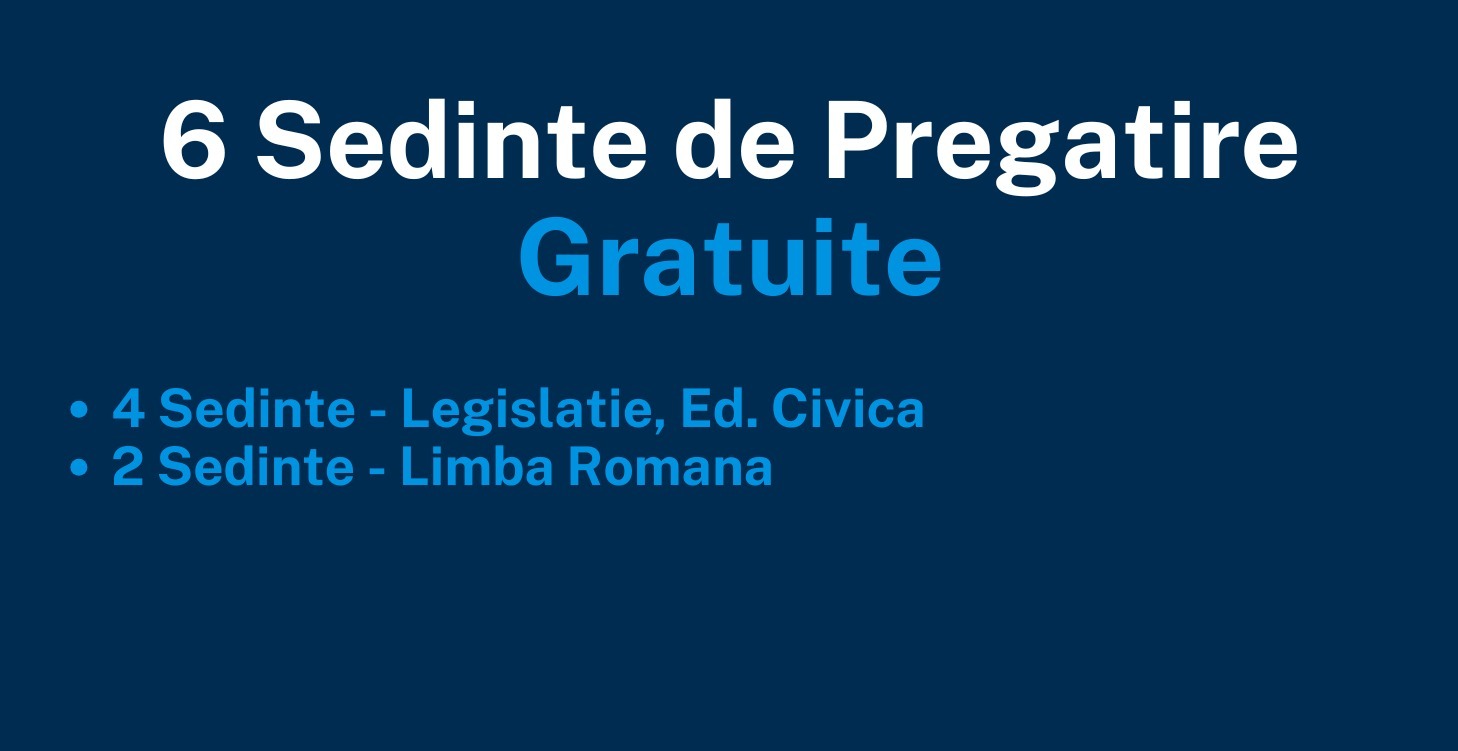 6 Sedinte Gratuite Pregatire