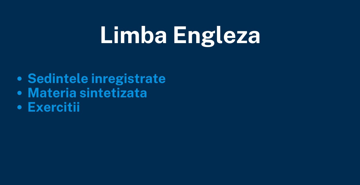 Limba Engleza