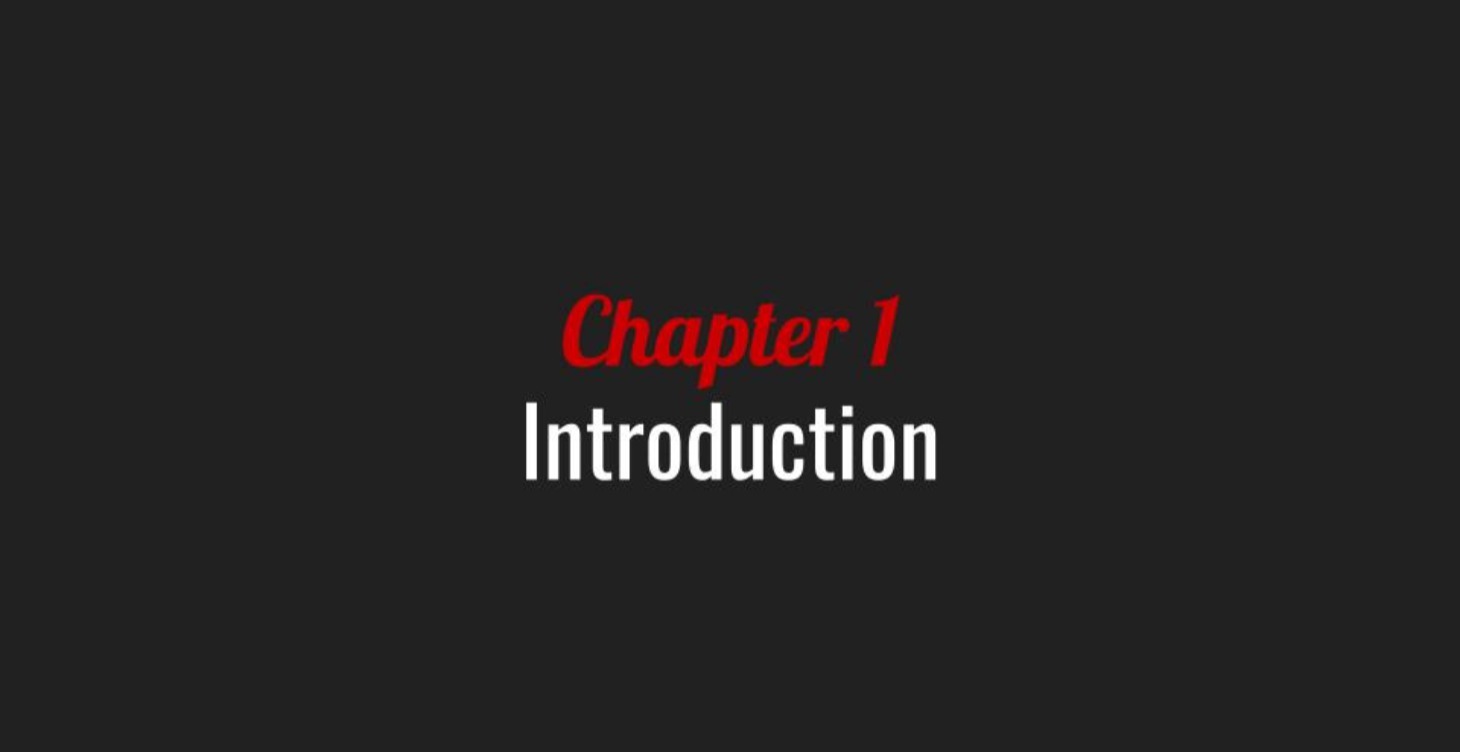 Chapter 1: Introduction