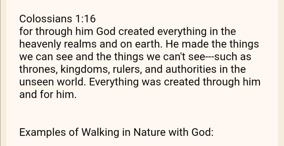 Nature Walk with God
