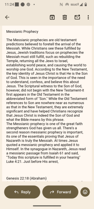 The Messianic Prophecy (Part 1)