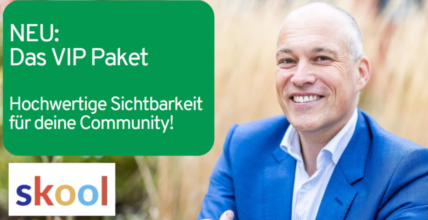 VIP Paket:  VIP-Sichtbarkeit für deine Community
