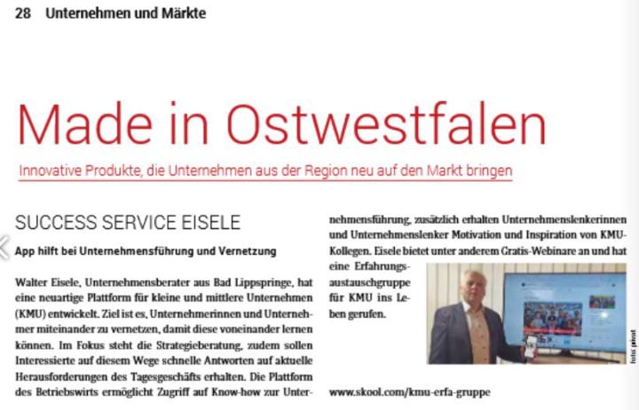 Die IHK zu Bielefeld berichtet über meine Skool-Community