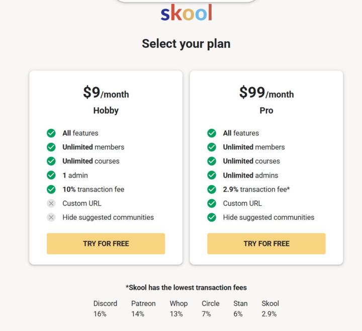 NEU: Skool Community für nur 9$ gründen ⚠️⚠️⚠️