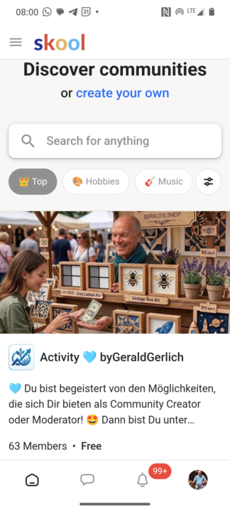 Win-Report: Activity Community! Danke an alle Mitglieder! 