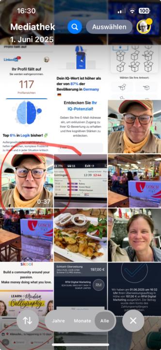 Kann ich ein Video direkt vom iPhone auf Skool hochladen❓