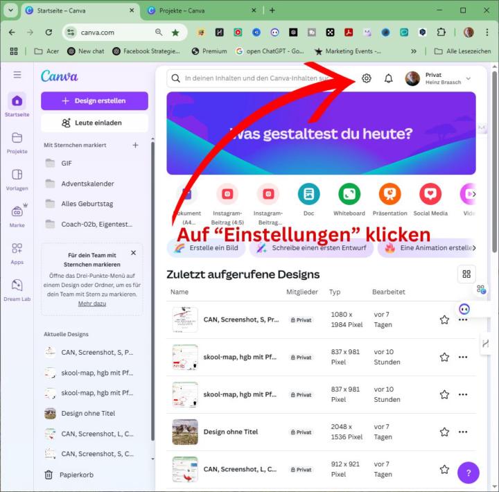 Wie viele 🔢 CANVA-Designs hast du? 🚀 mit Anleitung 🚀 