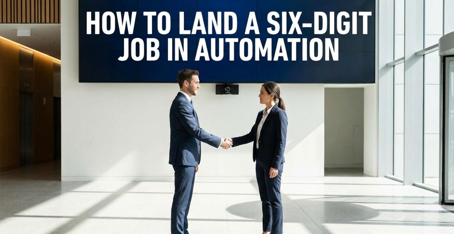 How to Land Your First Six Digit Job in Automation