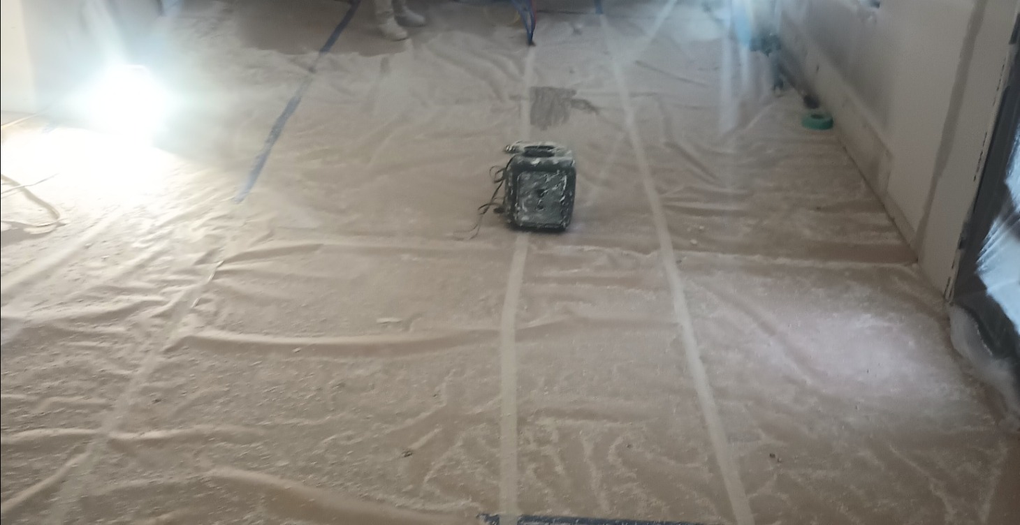 Floor paper covering and masking