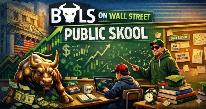 Bulls On Wall Street Trading