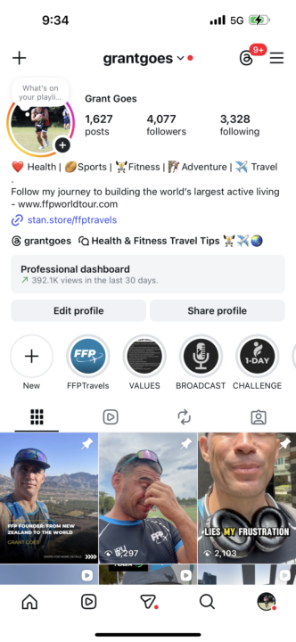 86 reels posted in November 