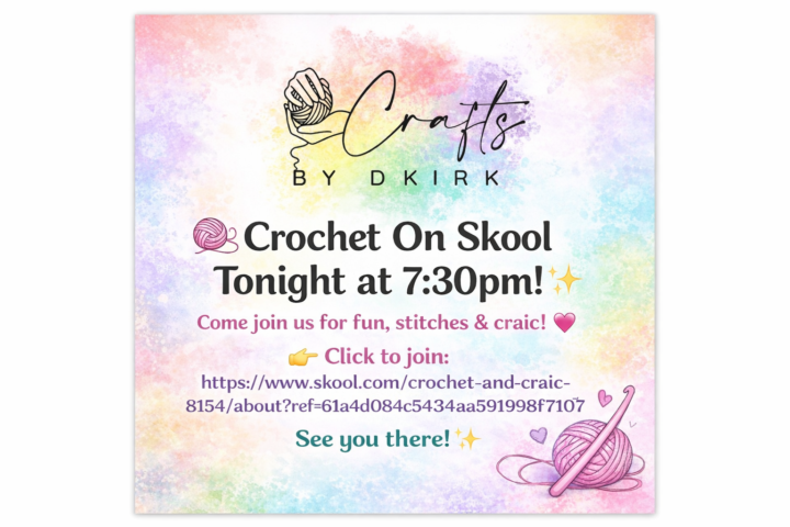 Crochet tonight 7.30pm