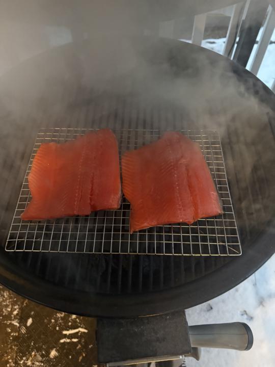 Cold smoked salmon