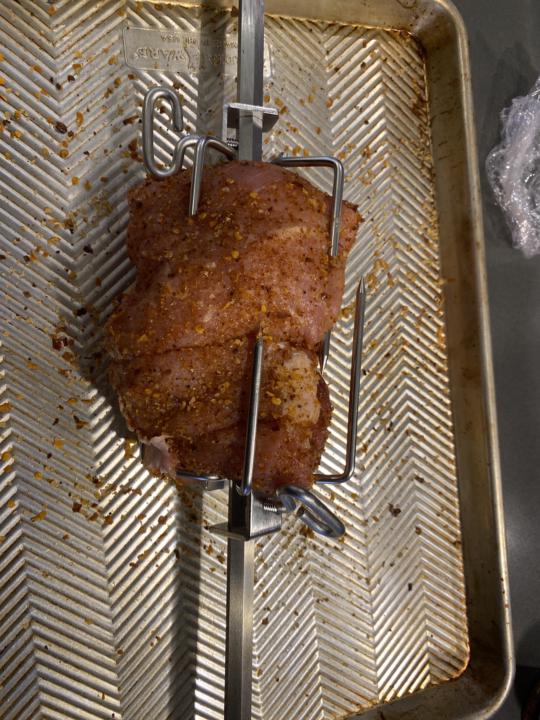 Pork Loin Roast on the Rotisserie – First Time Trying It!
