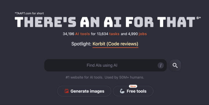 TAAFT (Theres an AI for that) 