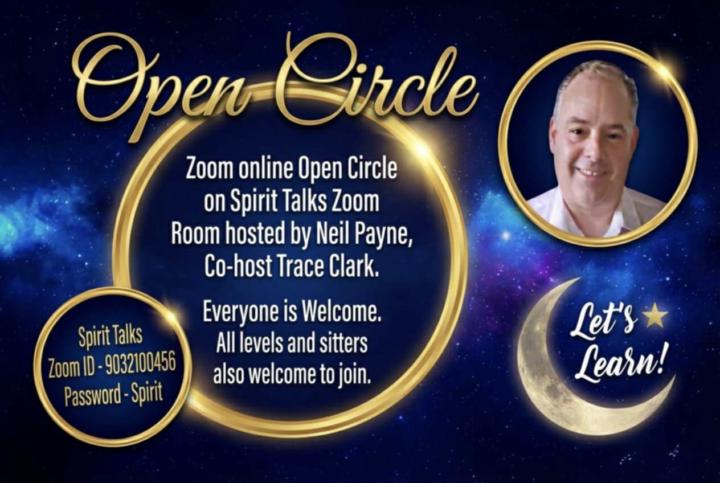 Zoom circle with Neil Payne, 