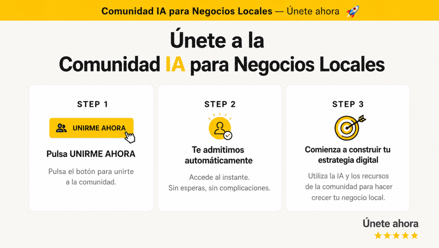 👉 IA para Negocios Locales.