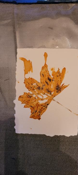Rust dye print