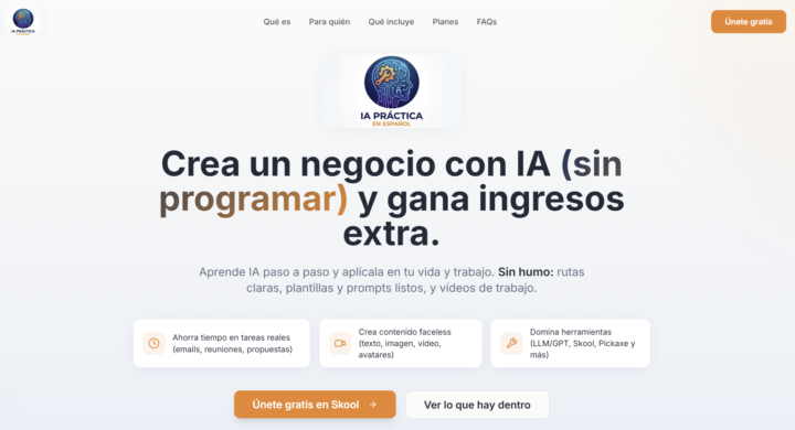 Otra Landing Page... en este caso con Lovable